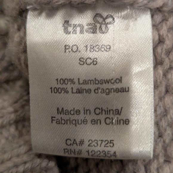 Vintage TNA Wool Knit Sweater Cardigan Jacket, Classic Knit Pattern Size XS - Picture 10 of 11